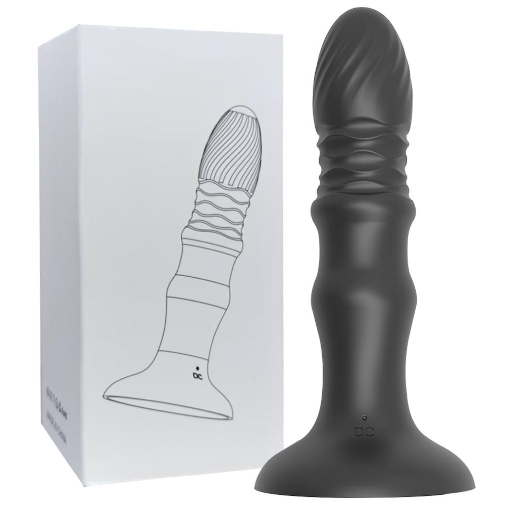 Толкающий массажер простаты анальный вибратор управление через приложение анальная пробка сильная присоска анальный дилдо мастурбатор секс-игрушки для пар