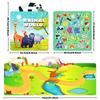 DIY Children's Zoo Jelly Quiet Book Early Education Concentration Development Repeatedly Sticking Zoo Jelly Sticker Book