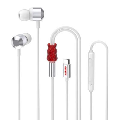 Проводные наушники DCHK в форме мишек с микрофоном USB-C, 10-мм динамик, для iPhone, Xperia