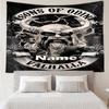 Custom Name Viking Print Tapestry, Backdrop, Easy Setup, Ideal for Bedroom, Office & Living Room, with Aesthetic Wall Hanging Decor.