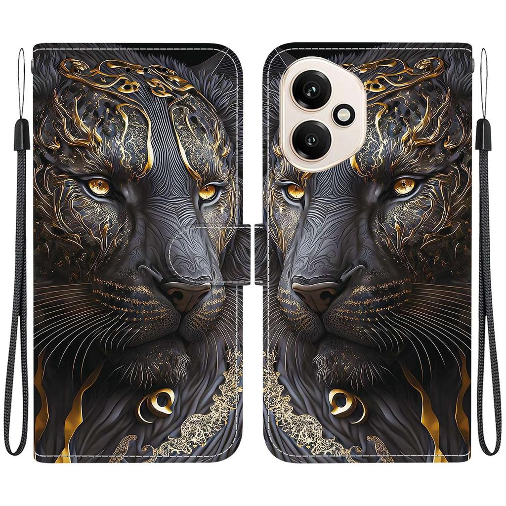 Чехол-книжка из искусственной кожи ручной работы для Honor 400/Honor 400 Pro/Honor 400 Lite Lite, противоскользящий, противоударный чехол с ремешком на запястье и дизайном в виде сердца/розы/кошки