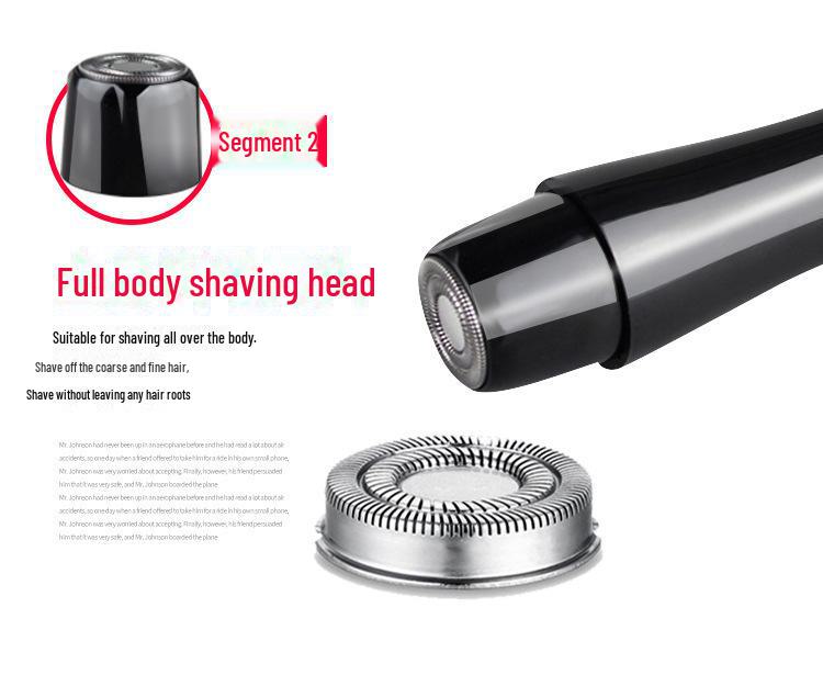 USB Rechargeable 4-in-1 Painless Electric Shaver & Hair Removal Device