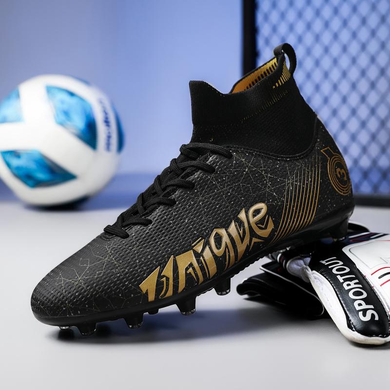 Fashion New Kids Soccer Boots Professional Training FT/AG Boots Men's Soccer Sneakers Youth Outdoor Comfortable Sports Training Shoes