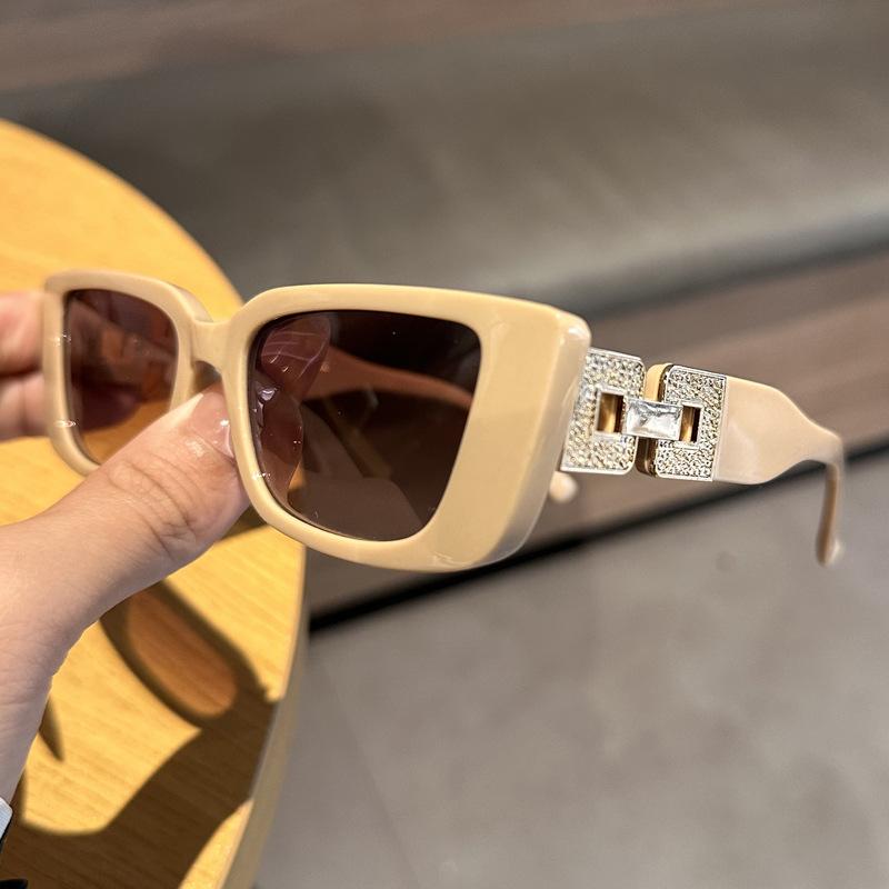 Солнцезащитные очки женские в европейско-американском стиле, прямоугольной формы, дизайнерские, женские, защита от УФ-лучей, солнцезащитные очки для улицы