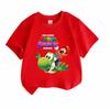Kids Boys Girls Crew Neck Short Sleeve 100% Cotton T-Shirt, Cute Cartoon Game Character Print Casual Summer Breathable Soft Tee for Daily Wear School