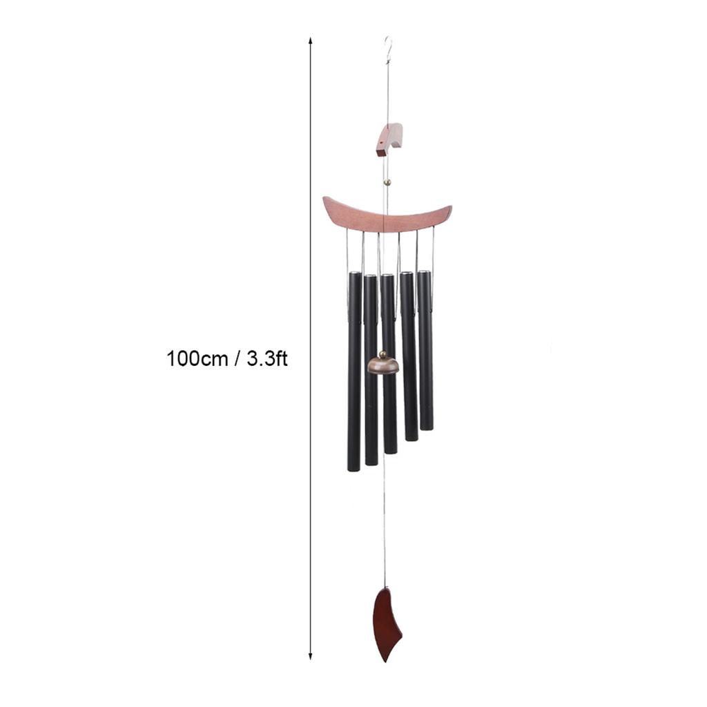 5 Tubes Metal Hanging Wind Chimes for Home Room Outdoor Yard Garden Decoration