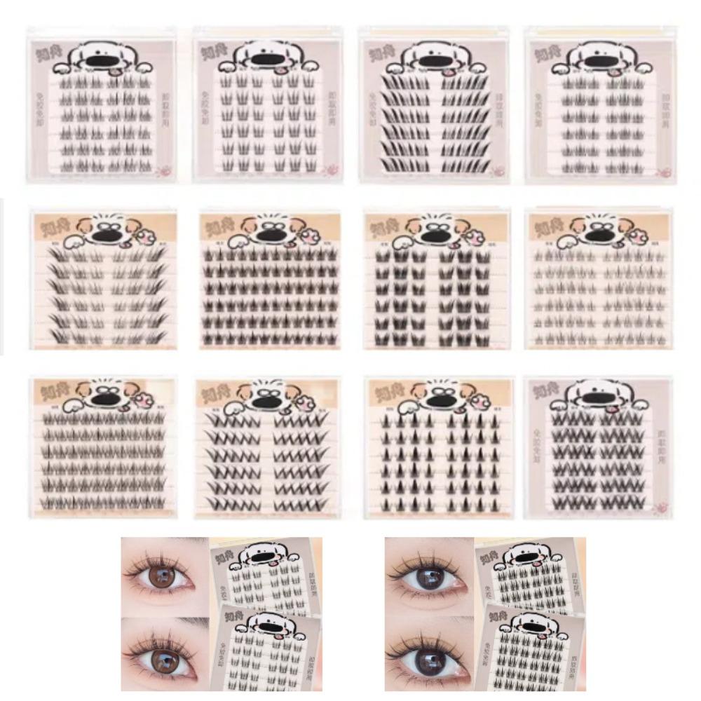 DIY Self-adhesive Lash Clusters Reusable False Eyelash Clusters Cute Adhesive False Eyelashes Lady