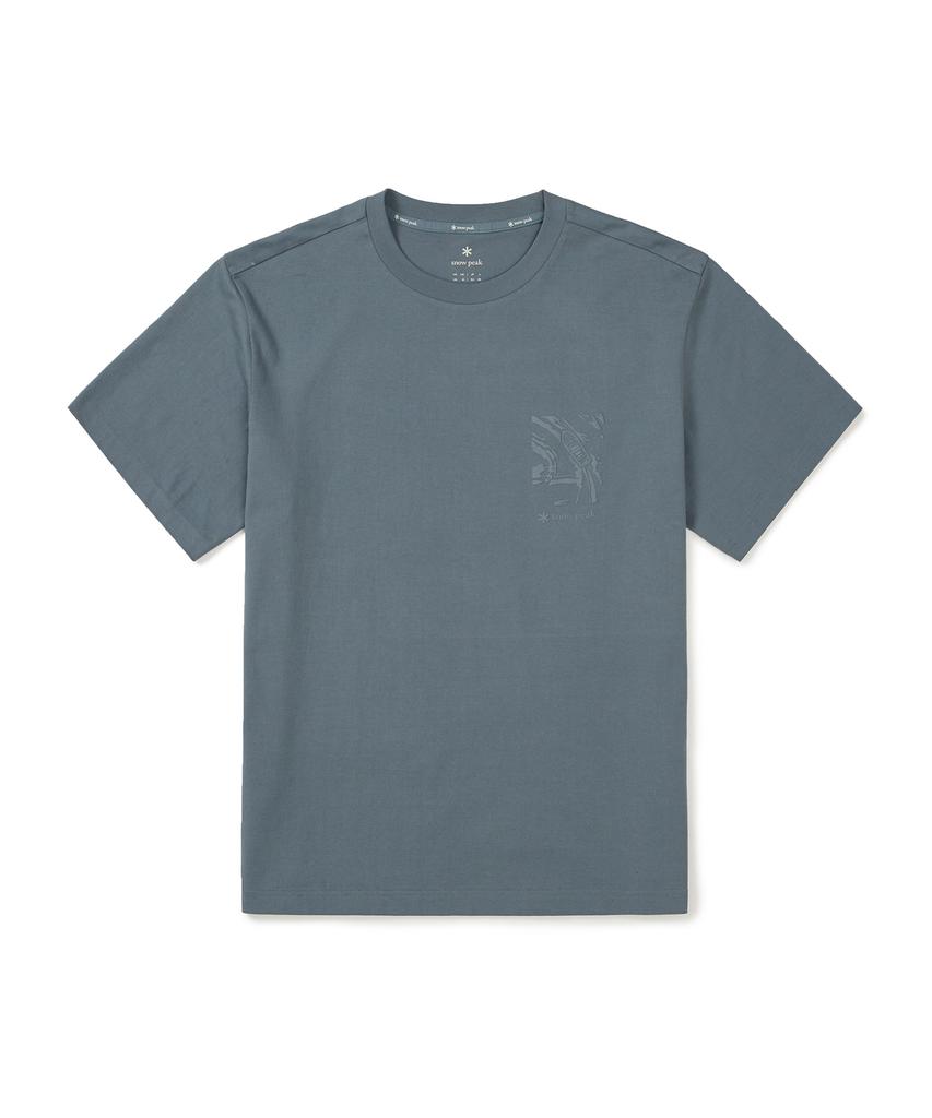SNOWPEAK APPAREL Cotton Foam Graphic Short Sleeve T-Shirt (S25Mmfts66) Pastel Blue