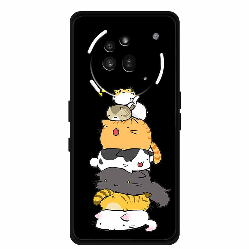 Чехол из ТПУ для Nothing Phone 3A Pro Чехол 3 A Pro Funda Мягкая Черная Силиконовая Задняя Крышка Для Nothing Phone3A Pro Чехлы Coque Мультяшный