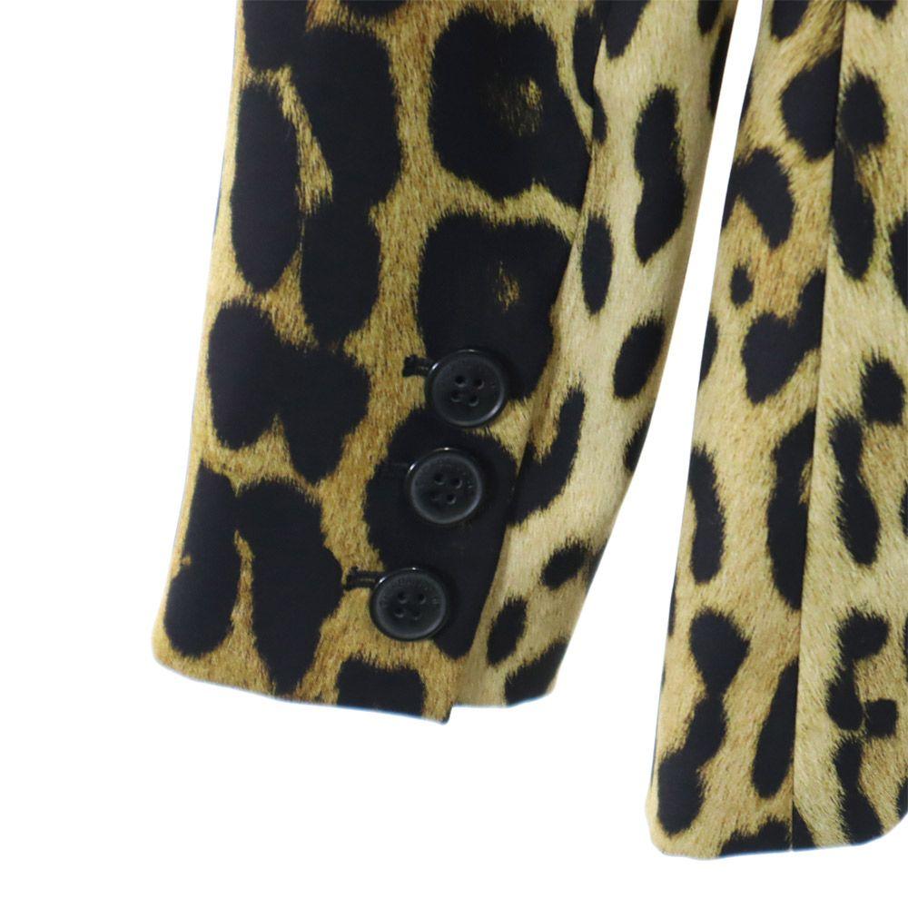 Moschino Дешевый и шикарный приталенный жакет с леопардовым принтом ДЕШЕВЫЙ И ШИКАРНЫЙ Женский Б/У