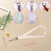 6 Pcs Stretchy Scrunchie Lanyard Cute Retractable ID Badges and Keys Neck Lanyard with Clip for Teacher Women Nurses and School