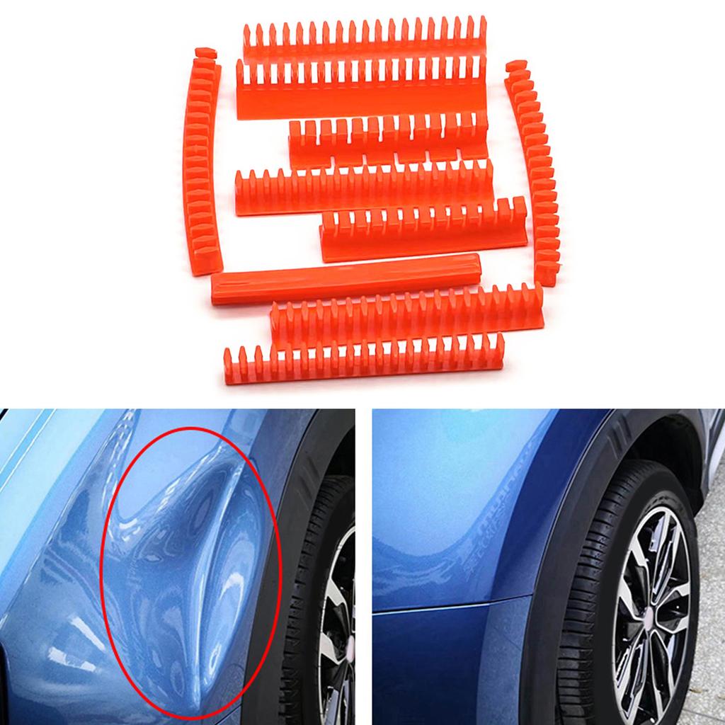 Car Dent Puller Plastic Right Angle Sheet Restoration Auto Body Paintless Dent Repair Tab Accessory Motorcycle Universal
