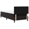Box Spring Bed with Mattress Black 90 x 200 cm Velvet