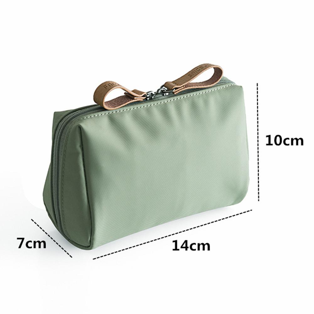 Дорожная косметичка, маленькая мини-портативная косметичка из искусственной кожи, женская водонепроницаемая сумка для мытья в ванной, органайзер для макияжа, набор туалетных принадлежностей для хранения