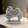 Animal Crafts Cartoon Pig Figurine Creative Animal Pig Model 3D Printed Pig Toy  Home Decoration