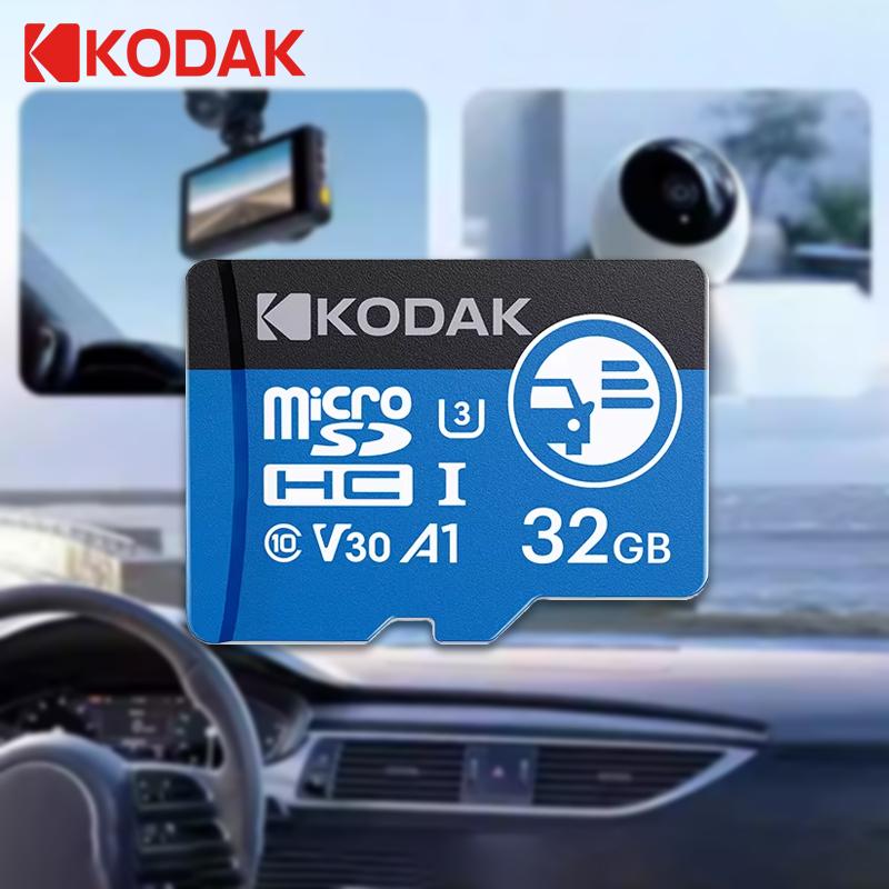 Kodak Высокоскоростная карта Micro SD KD360 32 ГБ/64 ГБ/128 ГБ/256 ГБ для автомобильного видеорегистратора и камеры автомобиля, запись видео 4K
