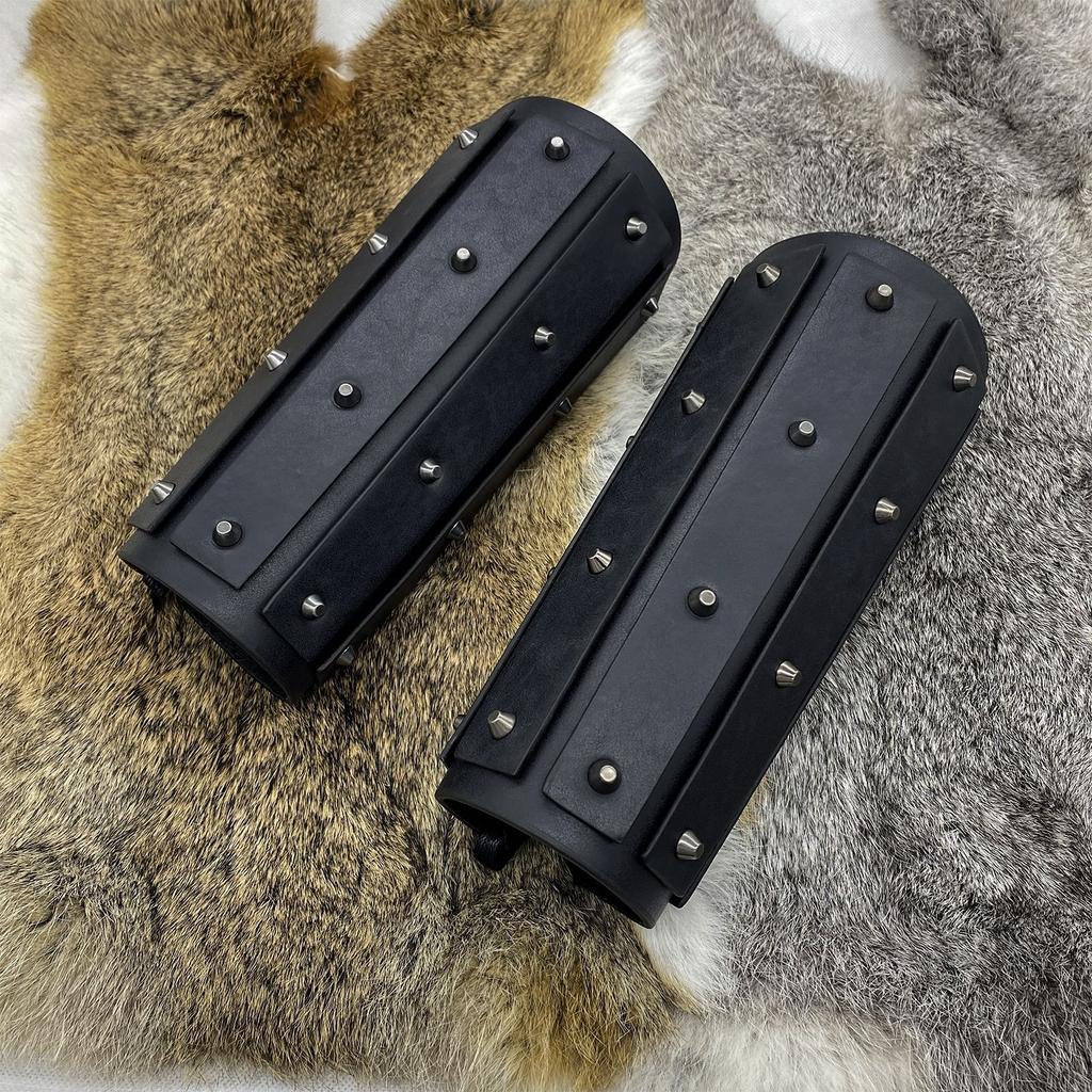 Винтажный напульсник с заклепками и шипами, средневековые доспехи, косплей, аксессуары для костюма для вечеринки, ролевая игра, ренессансный наруч