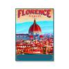 Печать пейзажных плакатов в Италии, Франции, Флоренции, Флориде, Париже, Перу, Греции, винтажное туристическое городское рекламное искусство