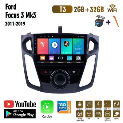 Автомобильный радиоприемник на базе Android Carplay для Ford Focus 3 Mk3 2011-2019, мультимедийный видеоплеер, GPS-навигация, WIFI, 2 + 32 ГБ