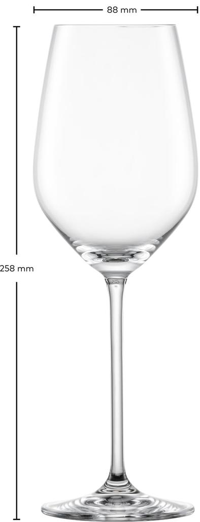 Zwiesel Fortissimo Wine Glasses, Break-Resistant, for Water, Mineral Water, and Soft Drinks, Pair of 2, Machine-Made (m123681)
