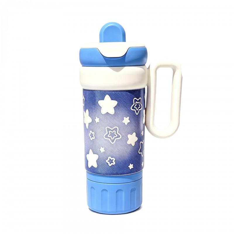 Stainless Steel Insulated Travel Mug With Handle Straw 710ml Tea Infuser Students Office Outdoor Use