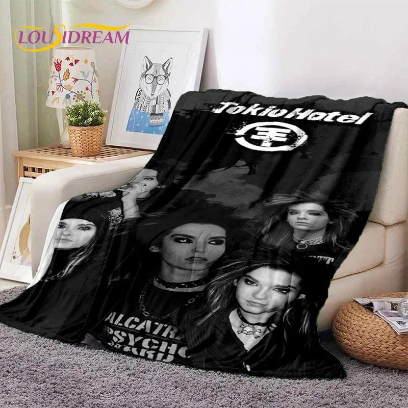 Rock Band Tokio Hotel Билл Каулитц Мягкое фланелевое одеяло для кровати, спальни, дивана, пикника, Плед для укрытия, активного отдыха на природе, подарок
