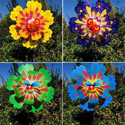 Многостильный вращающийся ветряк Красочная большая вертушка Ветряная мельница Декор для вечеринки на открытом воздухе, пикника