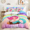 Набор постельного белья «Русалка Красивая радуга» Полиэстеровый набор пододеяльников Односпальный Полуторный Двуспальный Королевский Комплекты одеял для девочек Женщин Постельное белье