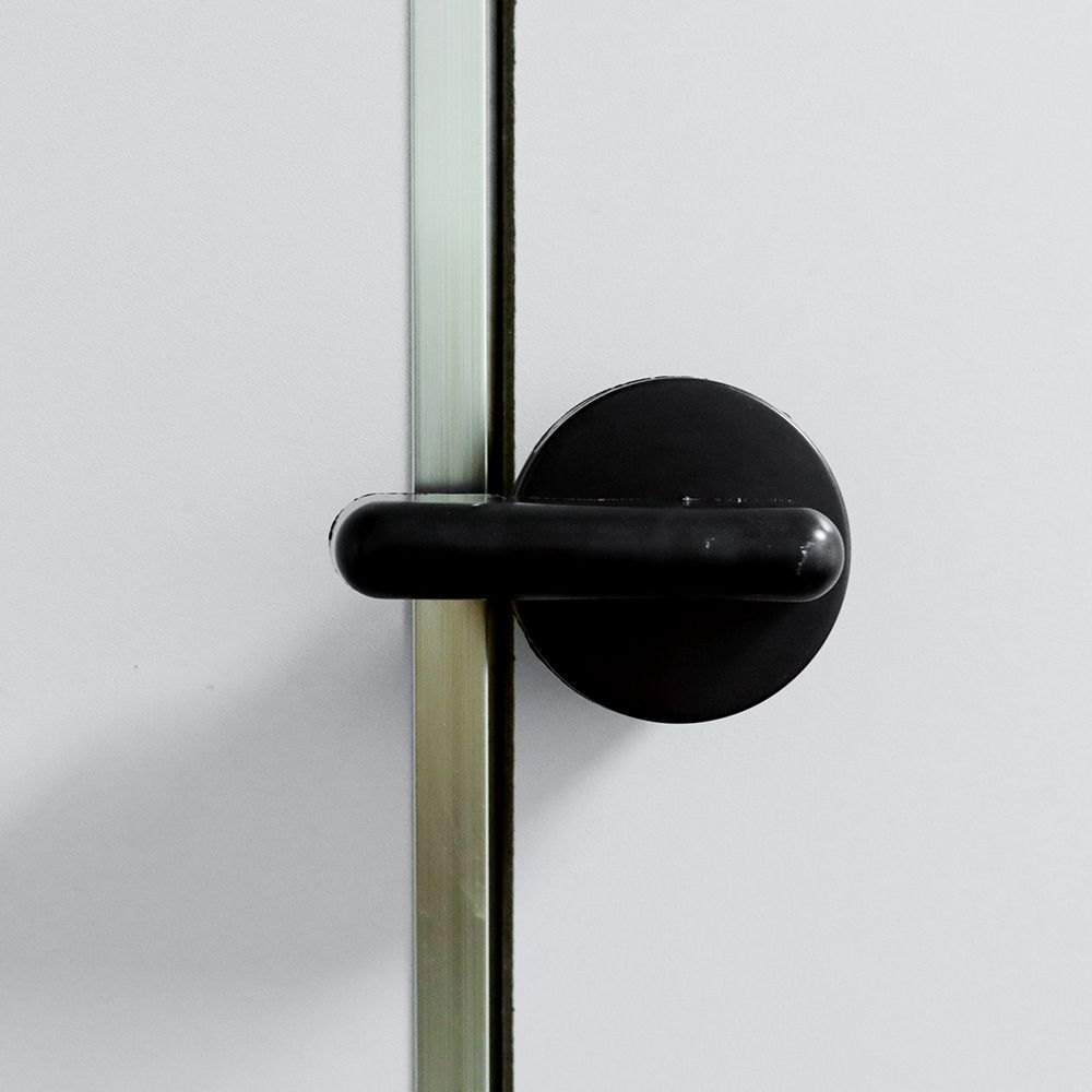 Bathroom Public Toilet Nylon Plastic Door Lock Indicator Lock Handle Black