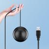 Микрофон для конференций Plug-and-Play, всенаправленный конденсаторный микрофон с углом обзора 360 градусов, нескользящая основа, высокочувствительный настольный компьютерный микрофон
