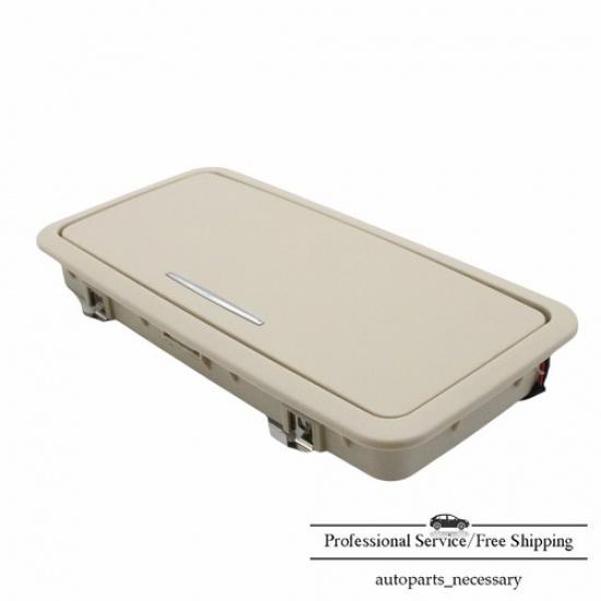 Для Jaguar XJ 2010-19 Кремово-белое зеркало для макияжа в заднем ряду с подсветкой США