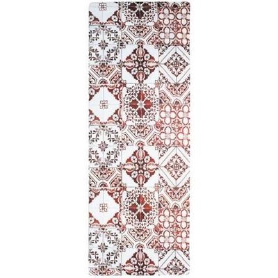 Кухонный ковер азулежу - 45 x 120 см - красный