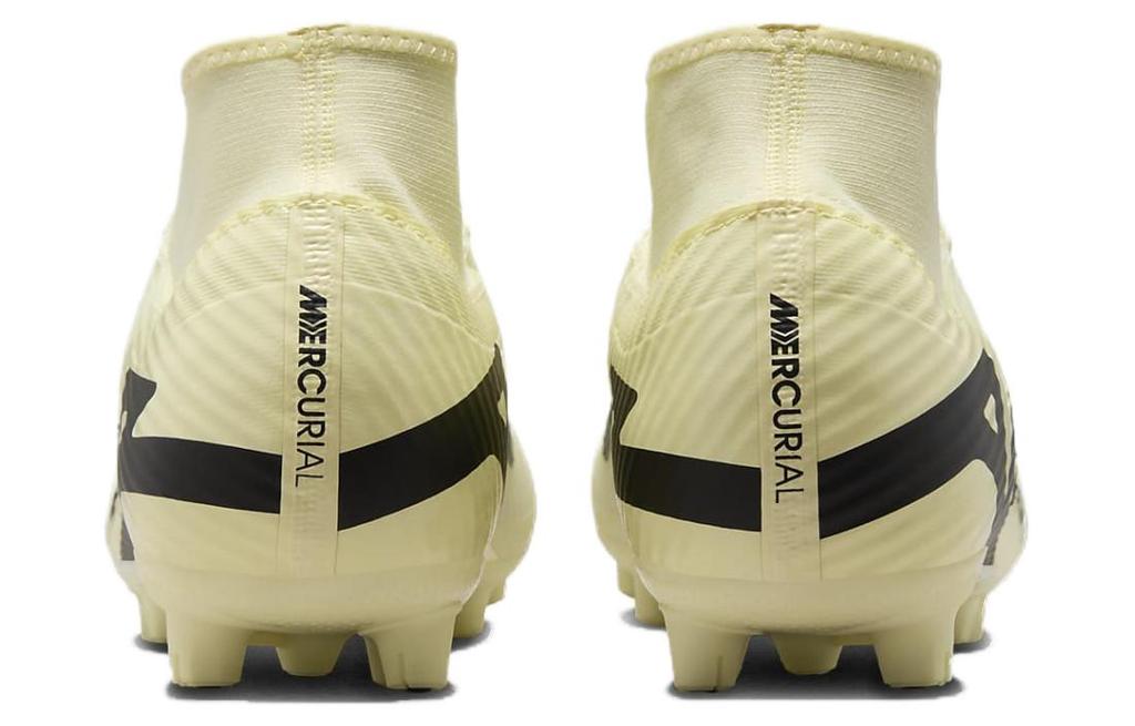 Nike Футбольные бутсы Mercurial Superfly 9 Academy для твердого грунта, высокие, цвет 'Lemonade', DJ5626-700