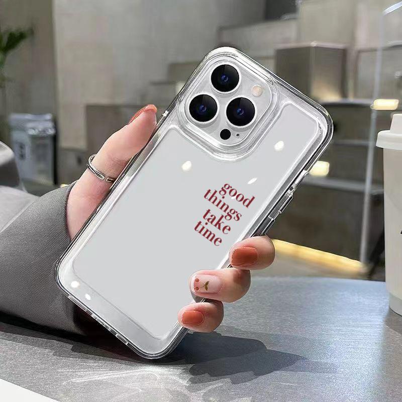 Вдохновляющая цитата Прозрачный чехол для телефона для iPhone 11 12 13 14 Plus 15 16 17 Pro Max XS X XR 7 8 Plus 16E 17 Air Ударопрочный чехол