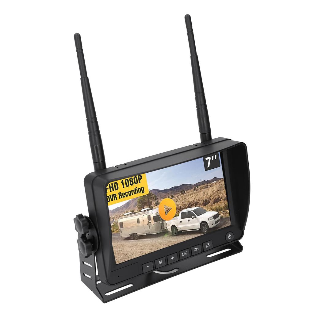 Backup Camera Magnetic Solar Wireless Infrared Night Vision Reverse Cam 9600mAh 1080P 150 Degrees  Viewing