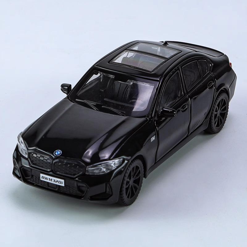 1/32 Scale BMW 320i THE 3 2023 Alloy Car Model Diecast Metal Toy Vehicles Model Simulation Sound and Light Collection Boy Kid Toy Gift