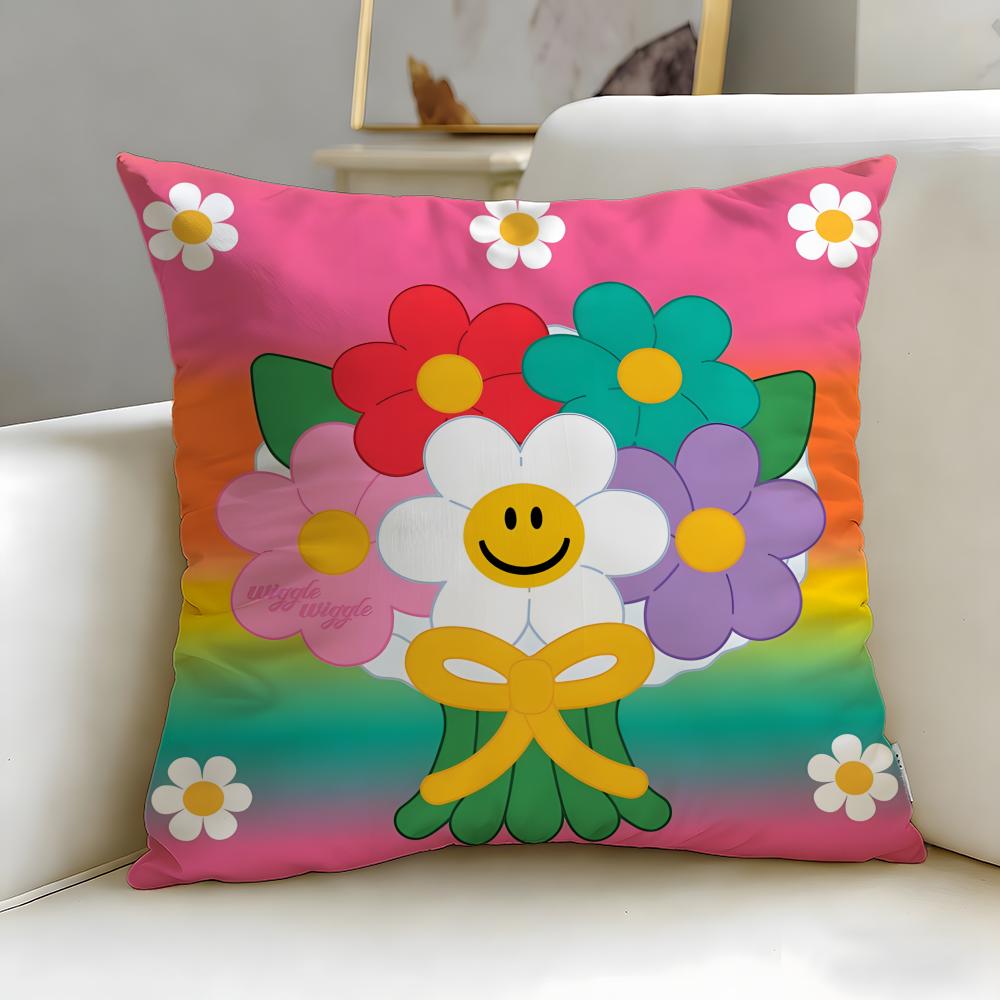 popular brand wiggle wiggle Cushion Cover Soft & Easy-Wash Pillow Case – Versatile for Couch, Bed, Travel and Office