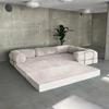 Modern High-Density Foam Corner Sofa Bed with Vacuum Compression for Living Room