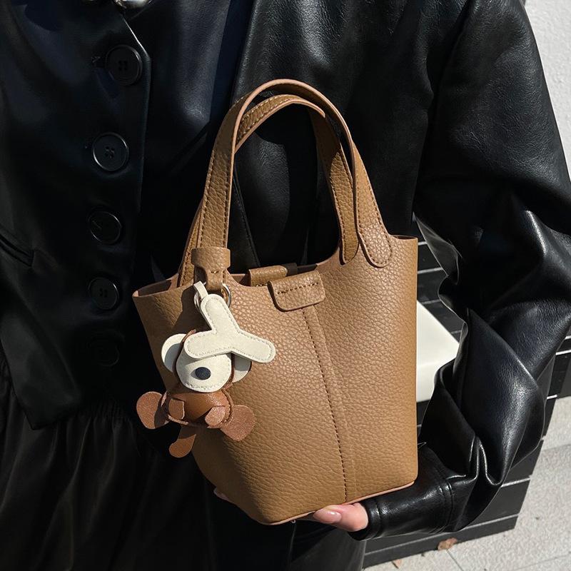 Сумка через плечо Niche Premium Sense Bucket Bag из натуральной кожи Basket Hand Bill Shoulder Bag