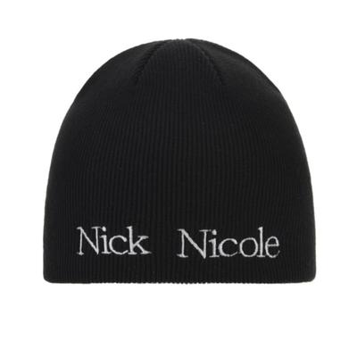 NICK&NICOLE NICOLE ESSENTIAL BEANIE_ЧЕРНЫЙ