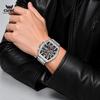 OPK Men's Waterproof Quartz Watch Luminous Multifunctional Dial Wine Barrel Type New 8