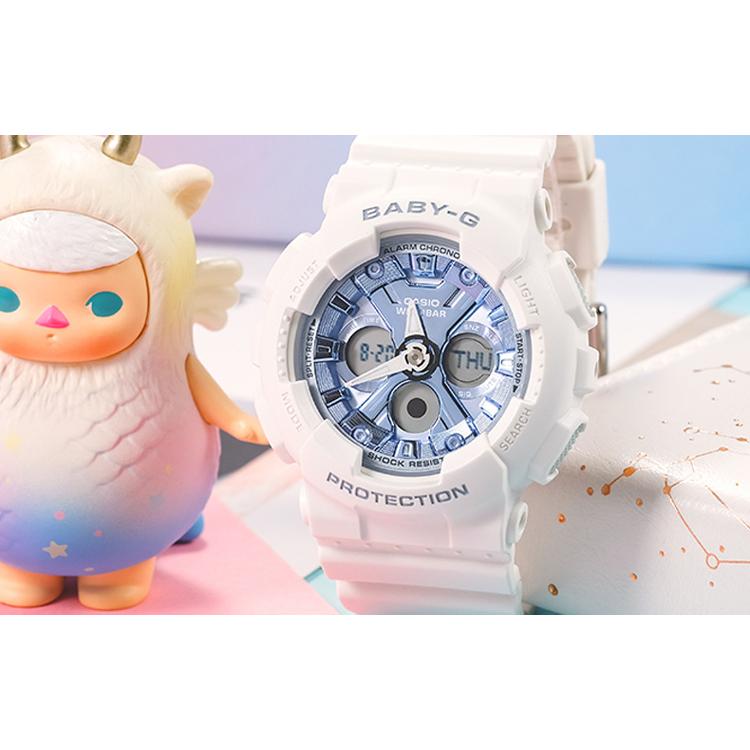 Casio Женские часы BABY-G Синие BA-130-7A2PRL BA-130-7A2PRL
