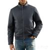 Men's Casual Solid-color Stand-up Collar Fitted Jacket, Windbreaker, Men's Zipper Baseball Shirt, Light Jacket