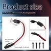 2PCS 1Ft 12AWG SAE Connector Harness with Dust Cap | Waterproof 12V Quick Connect Plug,Male to Female Socket,for Battery Charger/Solar Panel,Easy