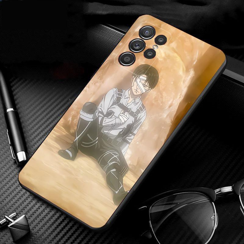 Levi Ackerman Phone Case For Samsung Galaxy S25 S24 S23 S22 S21 Ultra S24 S23 S22 S21 S25 Plus S24 S20 FE