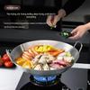 Yipan Stainless Steel Double-Handle Wok