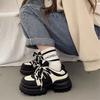 Black dad shoes women's shoes new spring small height increase versatile platform sneakers