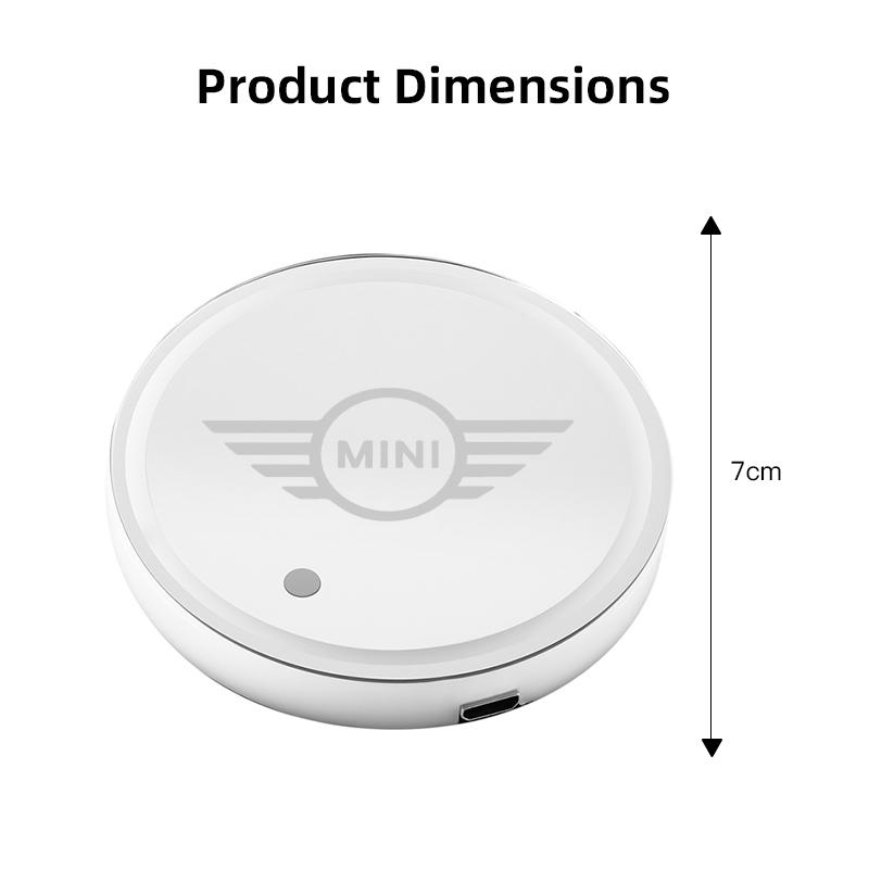 NNEJ4 Car Stickers Car Glowing Coasters LED Light Water Cup Mat For BMW Mini Cooper One JCW WORKS F54 F55 Car USB Charging Coasters