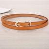 Decorative Belt For Dresses And Sweaters Skinny Pu Leather Adjustable Belts For Women With Various Colors