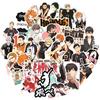 50pcs Manga Haikyuu!! Stickers Hinata Shoyo PVC Stickers Japanese Anime Collection Demon Slayer Luggage Stickers